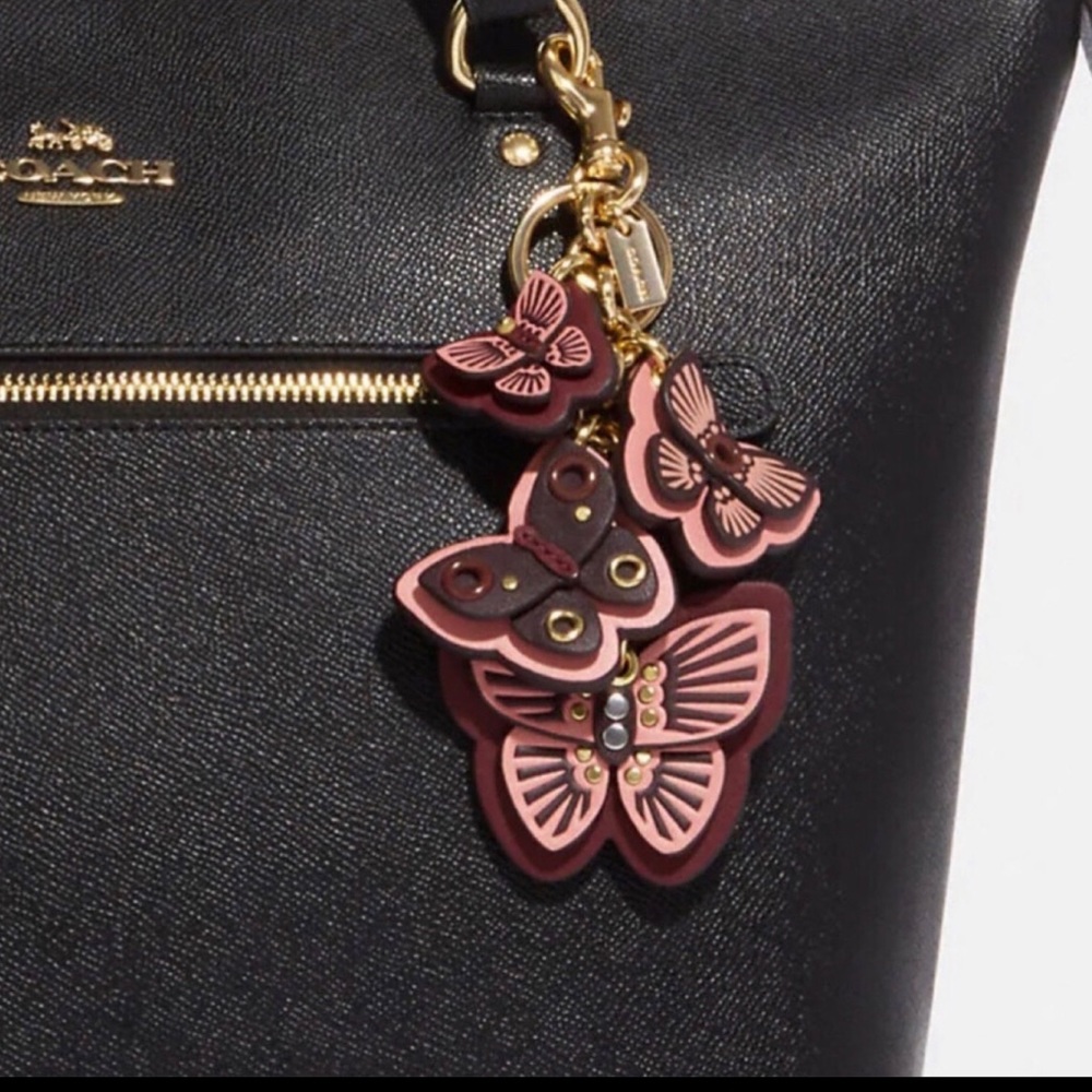 🔥SOLD🔥NEW COACH Butterfly cluster bag charm / key chain - Picture 2 of 4